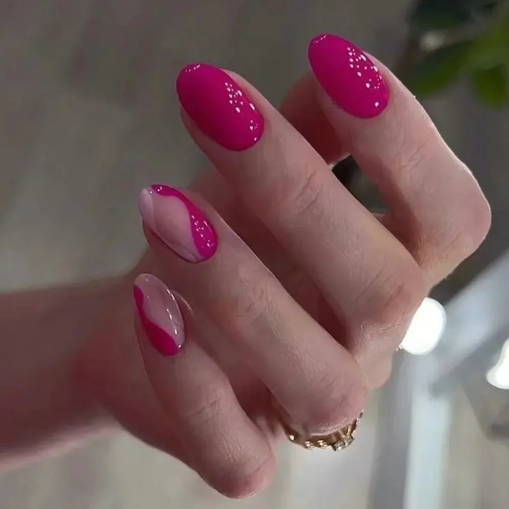 24 Pieces Fake Press On Nails